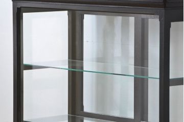 アンティーク家具　大正ロマン 高級品 天枠付き古いタバコ屋のガラスケース(ショーケース)