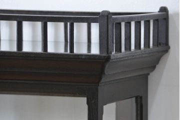 アンティーク家具　大正ロマン 高級品 天枠付き古いタバコ屋のガラスケース(ショーケース)