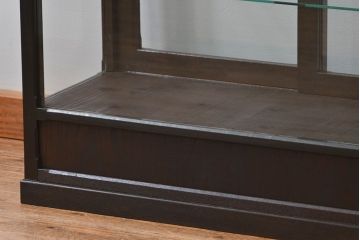 アンティーク家具　大正ロマン 高級品 天枠付き古いタバコ屋のガラスケース(ショーケース)