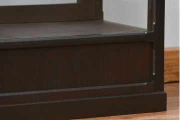 アンティーク家具　大正ロマン 高級品 天枠付き古いタバコ屋のガラスケース(ショーケース)