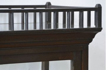 アンティーク家具　大正ロマン 高級品 天枠付き古いタバコ屋のガラスケース(ショーケース)