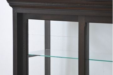 アンティーク家具　大正ロマン 高級品 天枠付き古いタバコ屋のガラスケース(ショーケース)