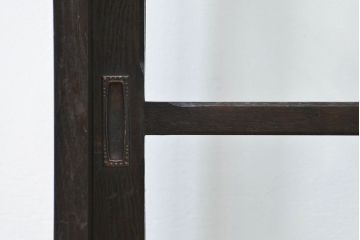 アンティーク家具　大正ロマン 高級品 天枠付き古いタバコ屋のガラスケース(ショーケース)