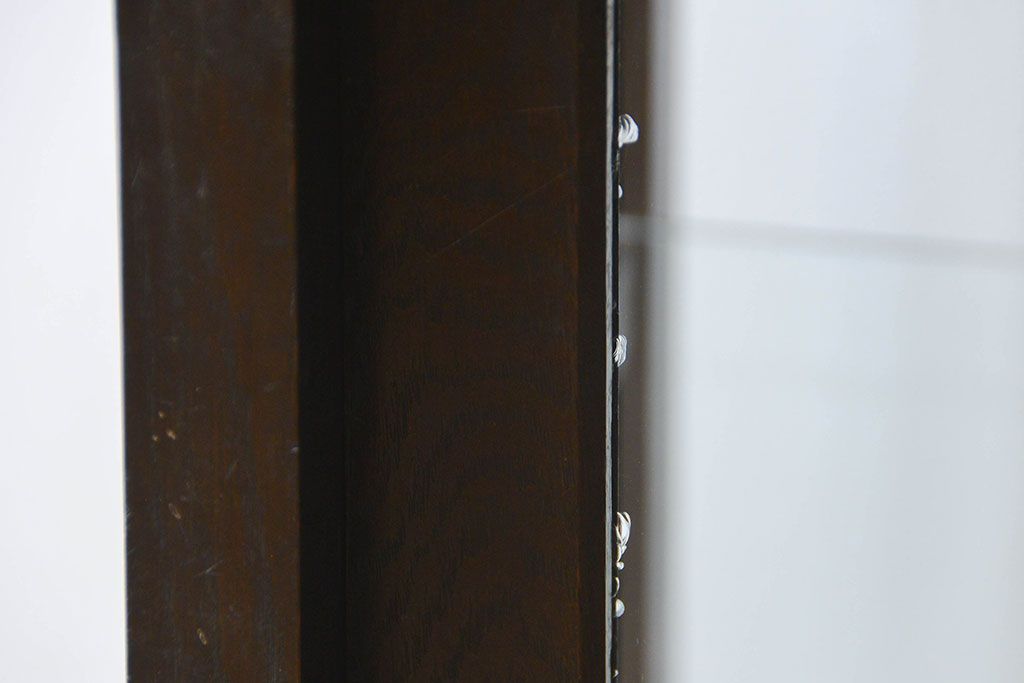 アンティーク家具　大正ロマン 高級品 天枠付き古いタバコ屋のガラスケース(ショーケース)