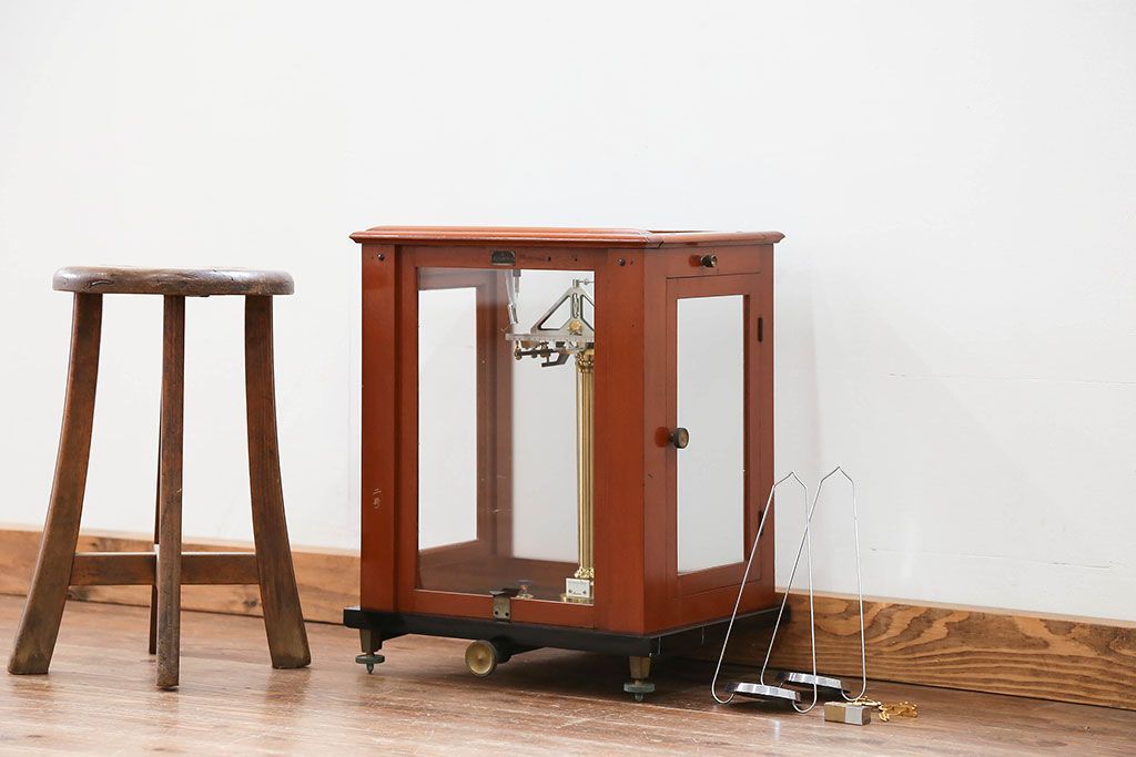 アンティーク雑貨　昭和レトロ 豪華!大きな化学天秤