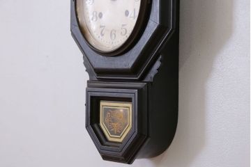 アンティーク雑貨　アンティーク 古い八角柱時計(ボンボン時計)