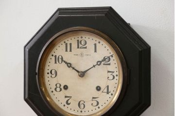 アンティーク雑貨　アンティーク 古い八角柱時計(ボンボン時計)