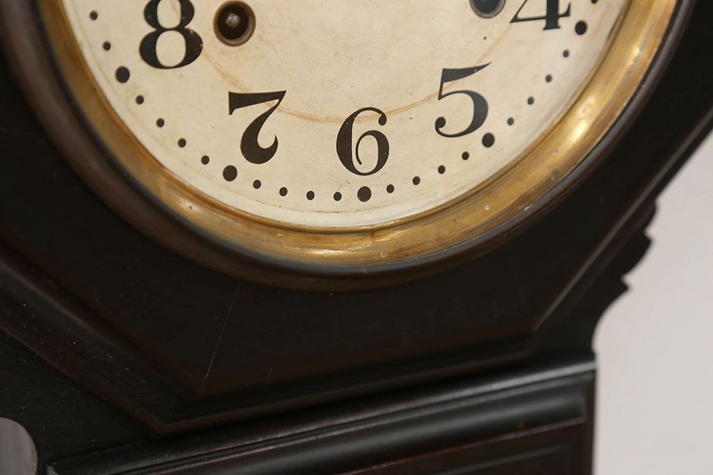 アンティーク雑貨　アンティーク 古い八角柱時計(ボンボン時計)