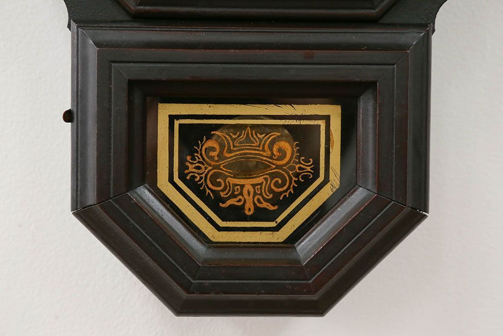 アンティーク雑貨　アンティーク 古い八角柱時計(ボンボン時計)