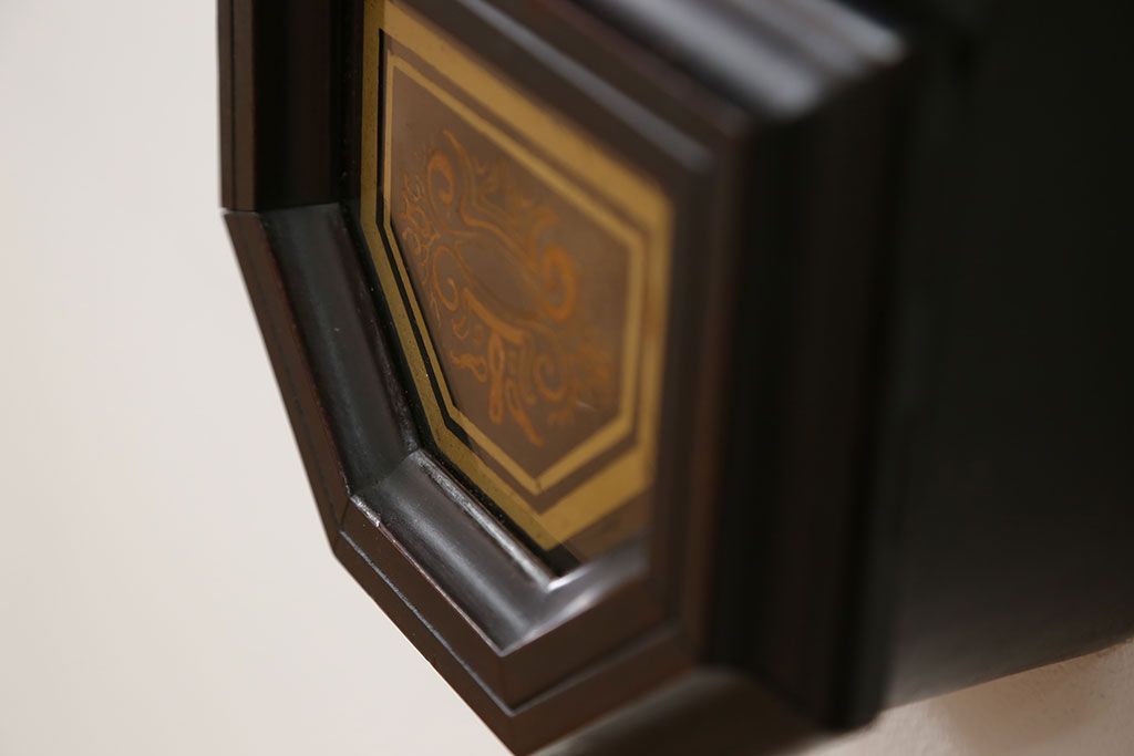 アンティーク雑貨　アンティーク 古い八角柱時計(ボンボン時計)