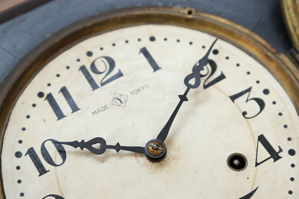 アンティーク雑貨　アンティーク 古い八角柱時計(ボンボン時計)