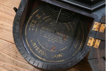 アンティーク雑貨　アンティーク 古い八角柱時計(ボンボン時計)