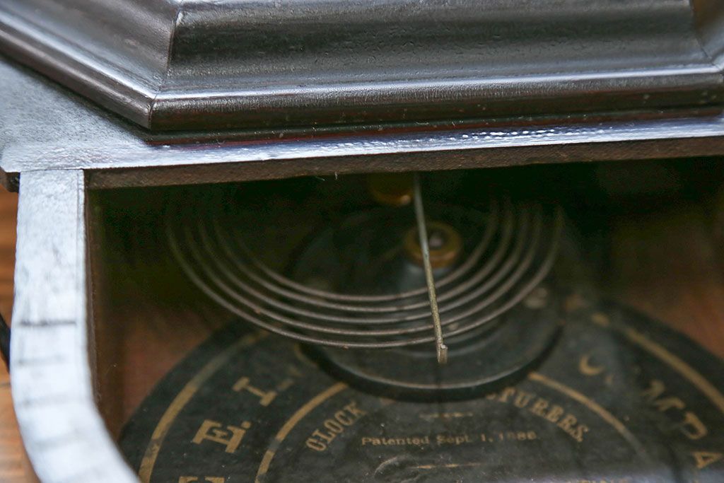 アンティーク雑貨　アンティーク 古い八角柱時計(ボンボン時計)