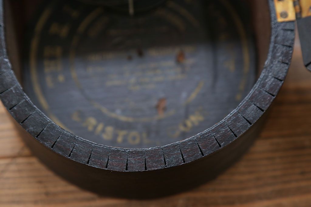 アンティーク雑貨　アンティーク 古い八角柱時計(ボンボン時計)