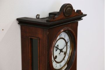 アンティーク雑貨　アンティーク 大正ロマン スジガラス 高級柱時計(ボンボン時計、スリゲル)