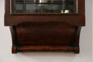 アンティーク雑貨　アンティーク 大正ロマン スジガラス 高級柱時計(ボンボン時計、スリゲル)