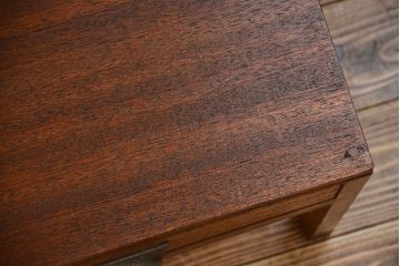 レトロ家具　昭和レトロ シンプルな2杯引き出し平机(テーブル)