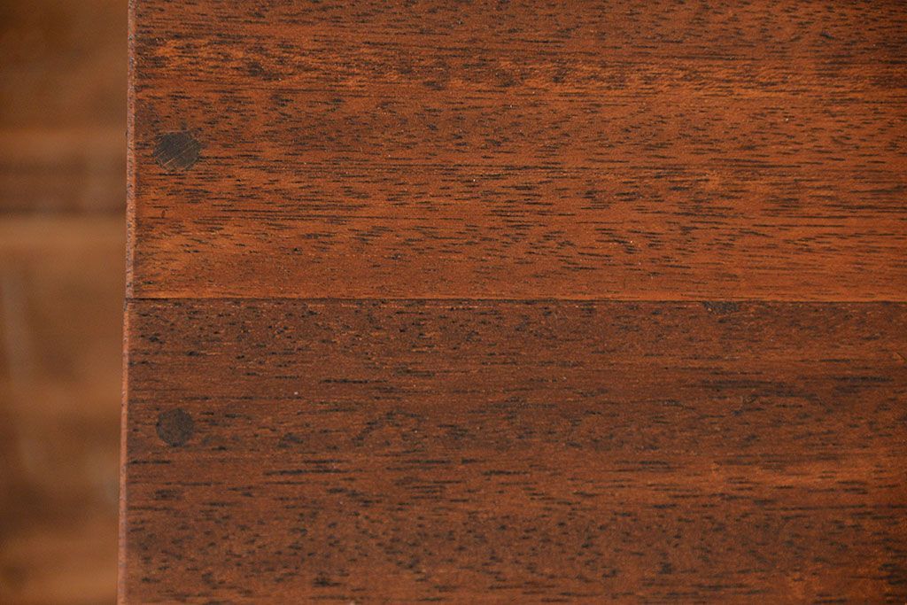 レトロ家具　昭和レトロ シンプルな2杯引き出し平机(テーブル)