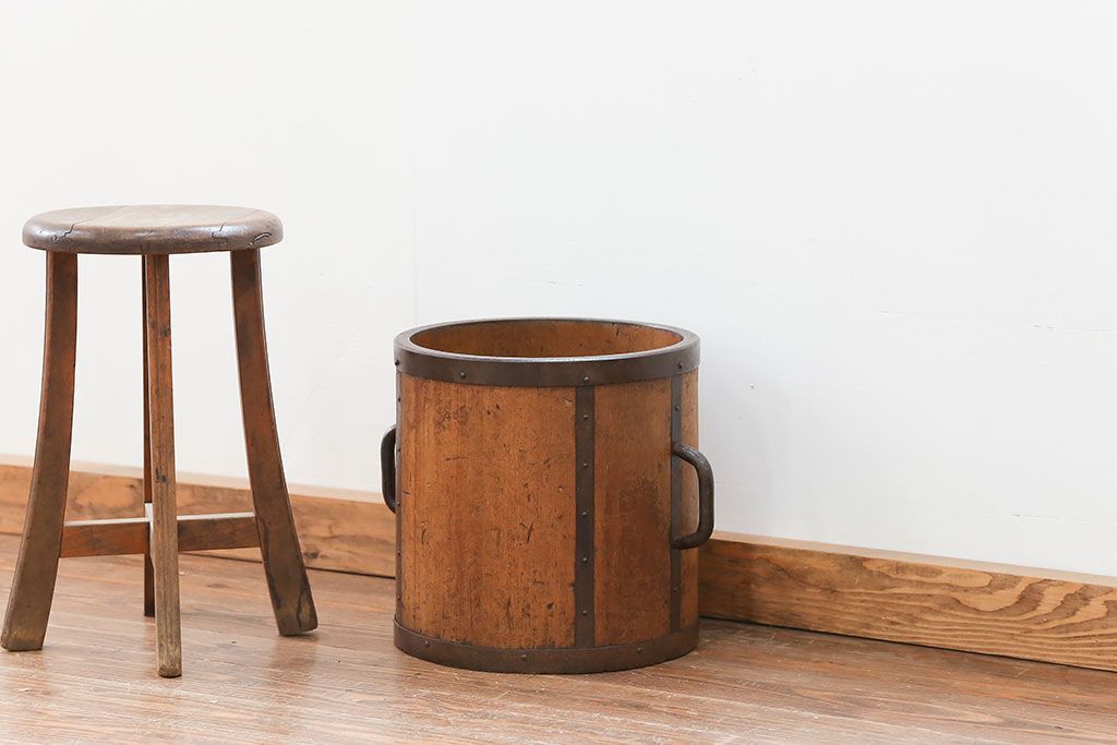 アンティーク雑貨　アンティーク 古い木の一斗升(一斗マス)