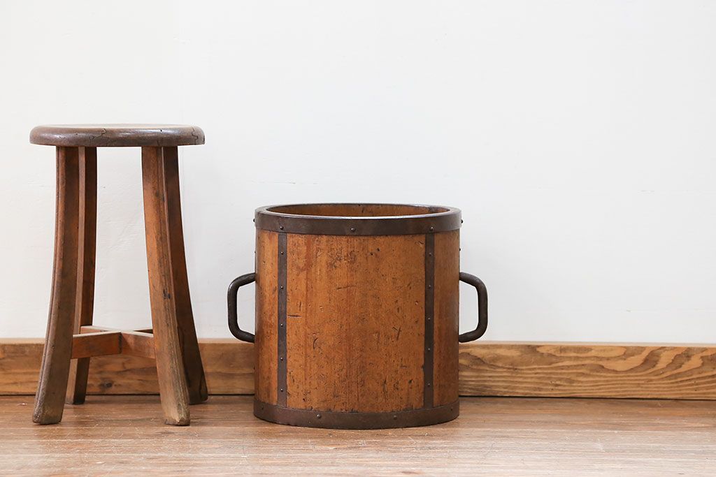 アンティーク雑貨　アンティーク 古い木の一斗升(一斗マス)