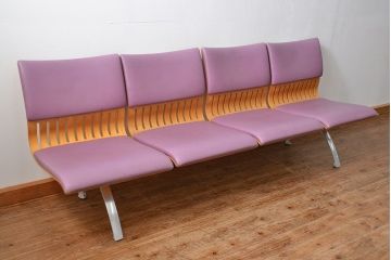 中古 天童木工 4Pベンチ(ソファ)