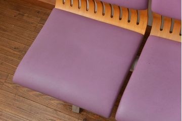 中古 天童木工 4Pベンチ(ソファ)