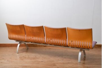 中古 天童木工 4Pベンチ(ソファ)