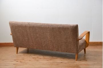 レトロ家具　アンティーク 1960〜70年代 レトロな3Pソファ(3人掛けソファ・トリプルソファ)