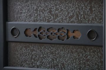 アンティーク家具　【T様ご決済分】アンティーク 結霜ガラス入り!四尺　重ね水屋箪笥