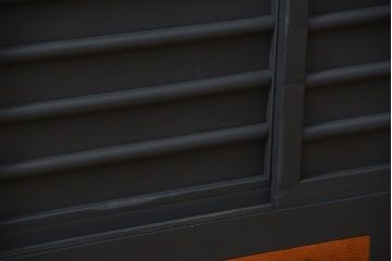 アンティーク家具　【T様ご決済分】アンティーク 結霜ガラス入り!四尺　重ね水屋箪笥