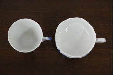 アンティーク雑貨　ロイヤルコペンハーゲン(Royal Copenhagen)・マイセンなどのカップ&ソーサー4種類セット(リモージュ・リチャード・ジノリ)