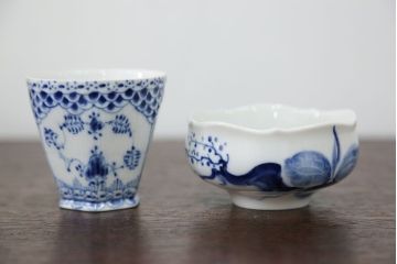 アンティーク雑貨　ロイヤルコペンハーゲン(Royal Copenhagen)・マイセンなどのカップ&ソーサー4種類セット(リモージュ・リチャード・ジノリ)