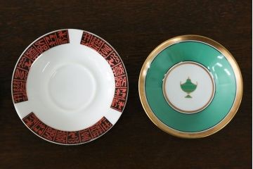アンティーク雑貨　ロイヤルコペンハーゲン(Royal Copenhagen)・マイセンなどのカップ&ソーサー4種類セット(リモージュ・リチャード・ジノリ)