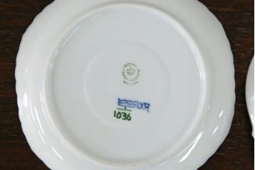 アンティーク雑貨　ロイヤルコペンハーゲン(Royal Copenhagen)・マイセンなどのカップ&ソーサー4種類セット(リモージュ・リチャード・ジノリ)