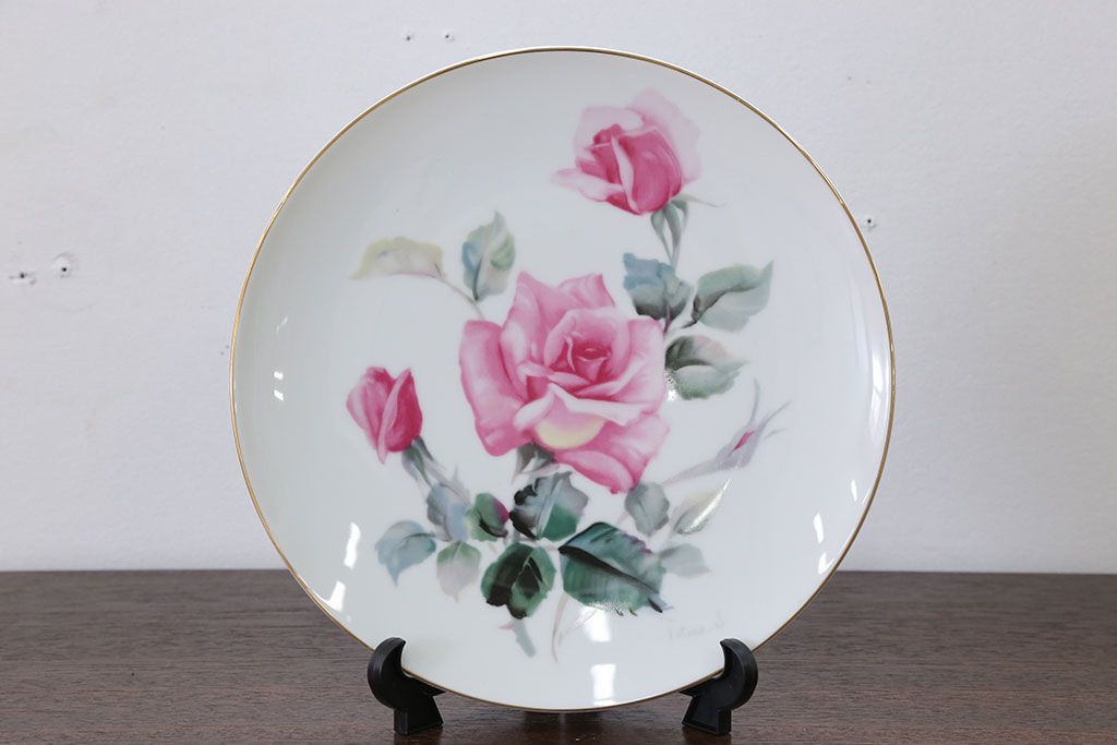 アンティーク雑貨　ノリタケ・大皿、カップ&ソーサー(ノリタケ(Noritake)2客、ホヤ(HOYA)2客)計5点セット