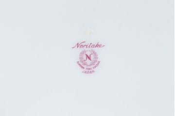 アンティーク雑貨　ノリタケ・大皿、カップ&ソーサー(ノリタケ(Noritake)2客、ホヤ(HOYA)2客)計5点セット