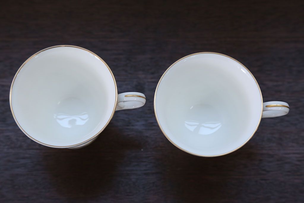 アンティーク雑貨　ノリタケ・大皿、カップ&ソーサー(ノリタケ(Noritake)2客、ホヤ(HOYA)2客)計5点セット