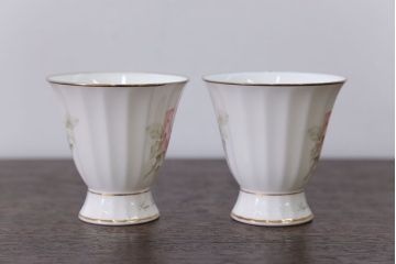 アンティーク雑貨　ノリタケ・大皿、カップ&ソーサー(ノリタケ(Noritake)2客、ホヤ(HOYA)2客)計5点セット