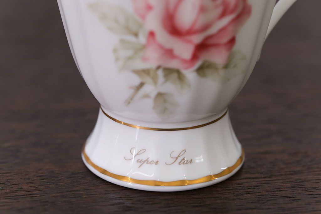 アンティーク雑貨　ノリタケ・大皿、カップ&ソーサー(ノリタケ(Noritake)2客、ホヤ(HOYA)2客)計5点セット