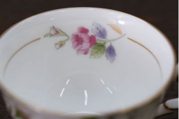 アンティーク雑貨　ノリタケ・大皿、カップ&ソーサー(ノリタケ(Noritake)2客、ホヤ(HOYA)2客)計5点セット