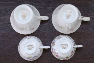 アンティーク雑貨　ノリタケ・大皿、カップ&ソーサー(ノリタケ(Noritake)2客、ホヤ(HOYA)2客)計5点セット