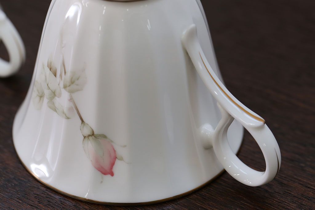 アンティーク雑貨　ノリタケ・大皿、カップ&ソーサー(ノリタケ(Noritake)2客、ホヤ(HOYA)2客)計5点セット