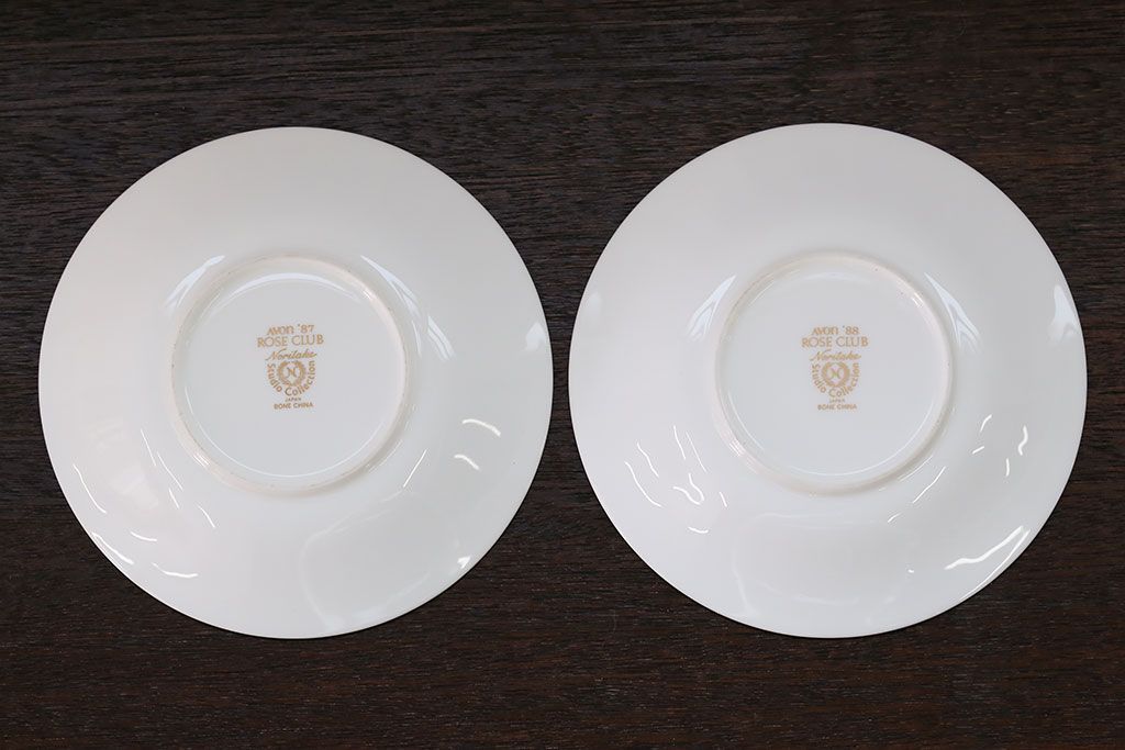 アンティーク雑貨　ノリタケ・大皿、カップ&ソーサー(ノリタケ(Noritake)2客、ホヤ(HOYA)2客)計5点セット