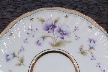 アンティーク雑貨　ノリタケ・大皿、カップ&ソーサー(ノリタケ(Noritake)2客、ホヤ(HOYA)2客)計5点セット