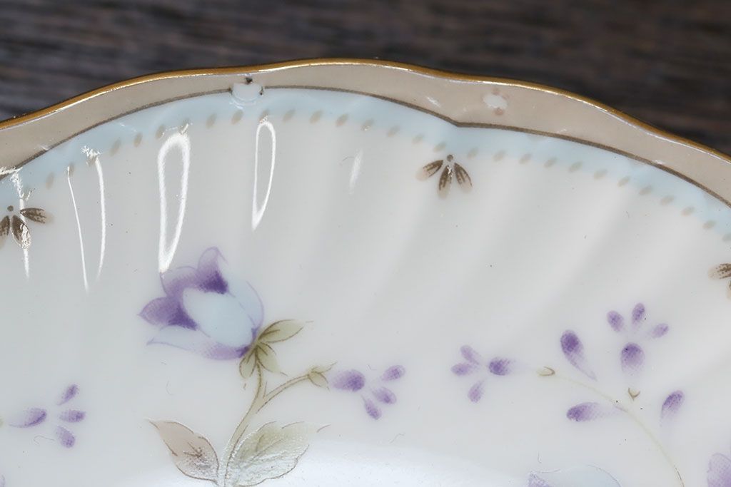 アンティーク雑貨　ノリタケ・大皿、カップ&ソーサー(ノリタケ(Noritake)2客、ホヤ(HOYA)2客)計5点セット