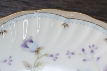 アンティーク雑貨　ノリタケ・大皿、カップ&ソーサー(ノリタケ(Noritake)2客、ホヤ(HOYA)2客)計5点セット