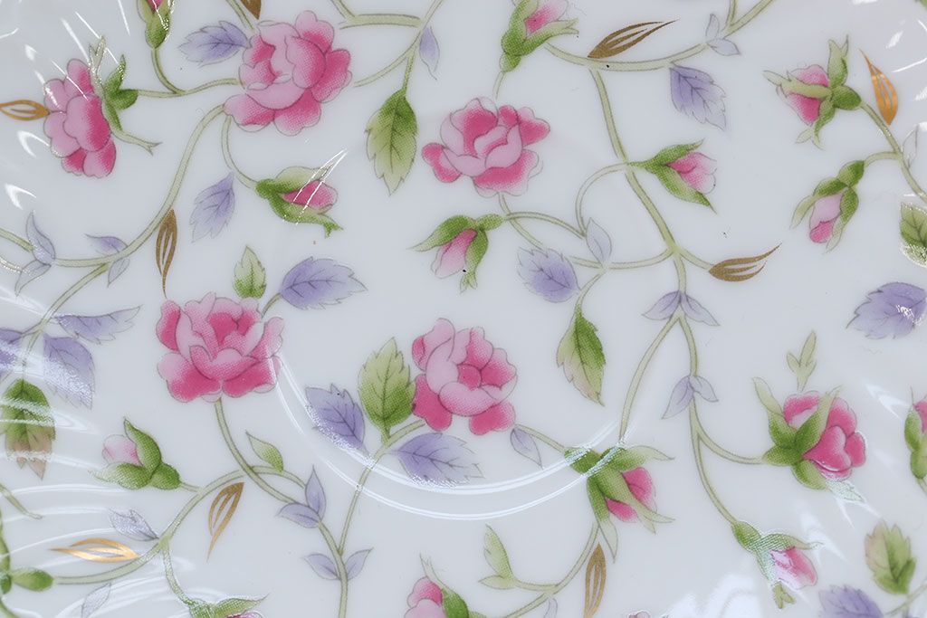 アンティーク雑貨　ノリタケ・大皿、カップ&ソーサー(ノリタケ(Noritake)2客、ホヤ(HOYA)2客)計5点セット