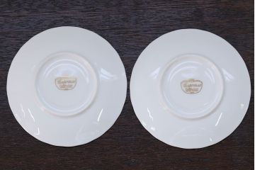 アンティーク雑貨　ノリタケ・大皿、カップ&ソーサー(ノリタケ(Noritake)2客、ホヤ(HOYA)2客)計5点セット