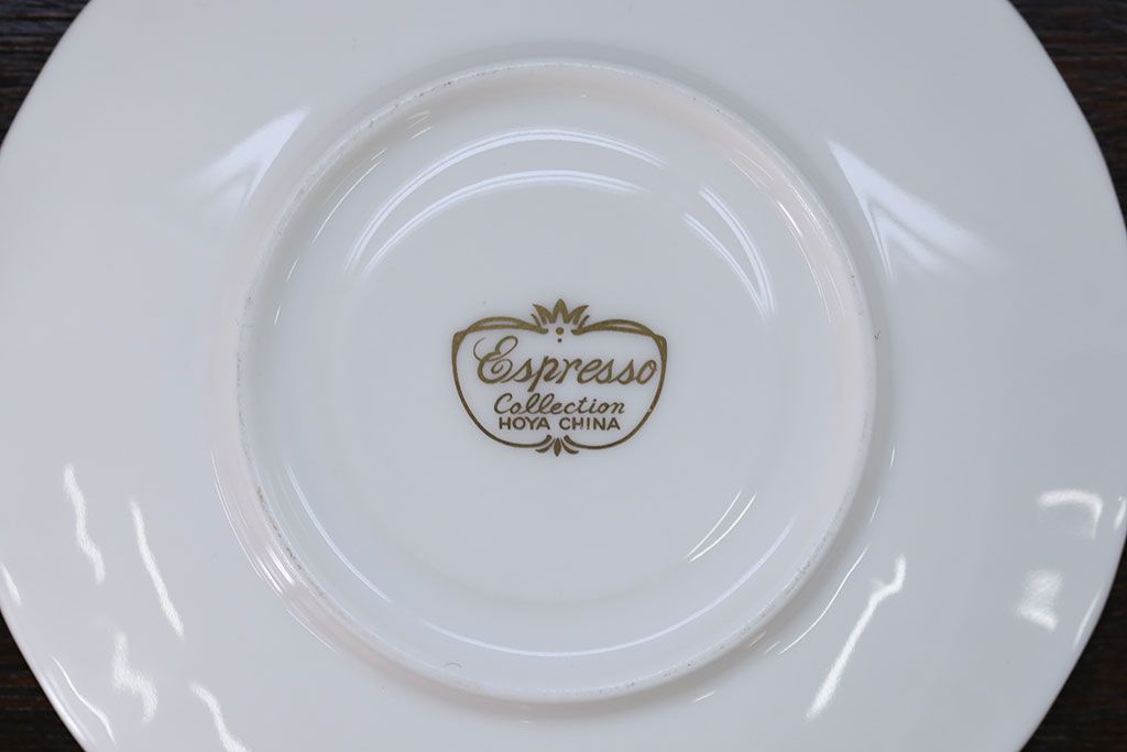 アンティーク雑貨　ノリタケ・大皿、カップ&ソーサー(ノリタケ(Noritake)2客、ホヤ(HOYA)2客)計5点セット