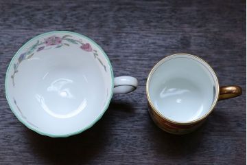 アンティーク雑貨　ドルトン、ミントン、アルバート、エインズレイなどカップ&ソーサー 6客セット